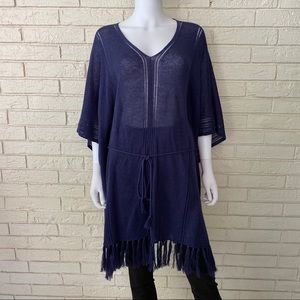 Tommy Bahama Navy Blue Poncho